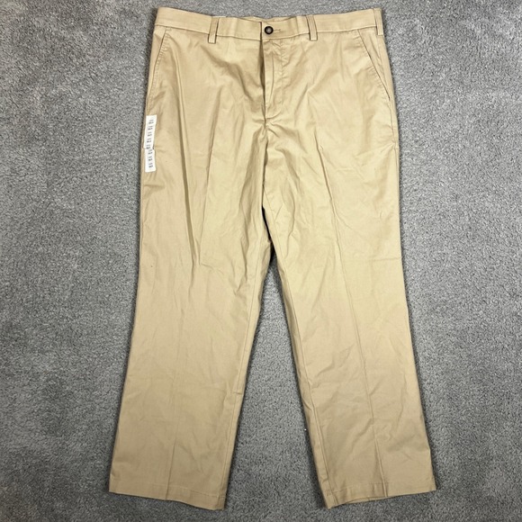 croft & barrow Other - Croft & Barrow Khaki Pants Mens 38x29 Tan New Classic Fit Flat Front